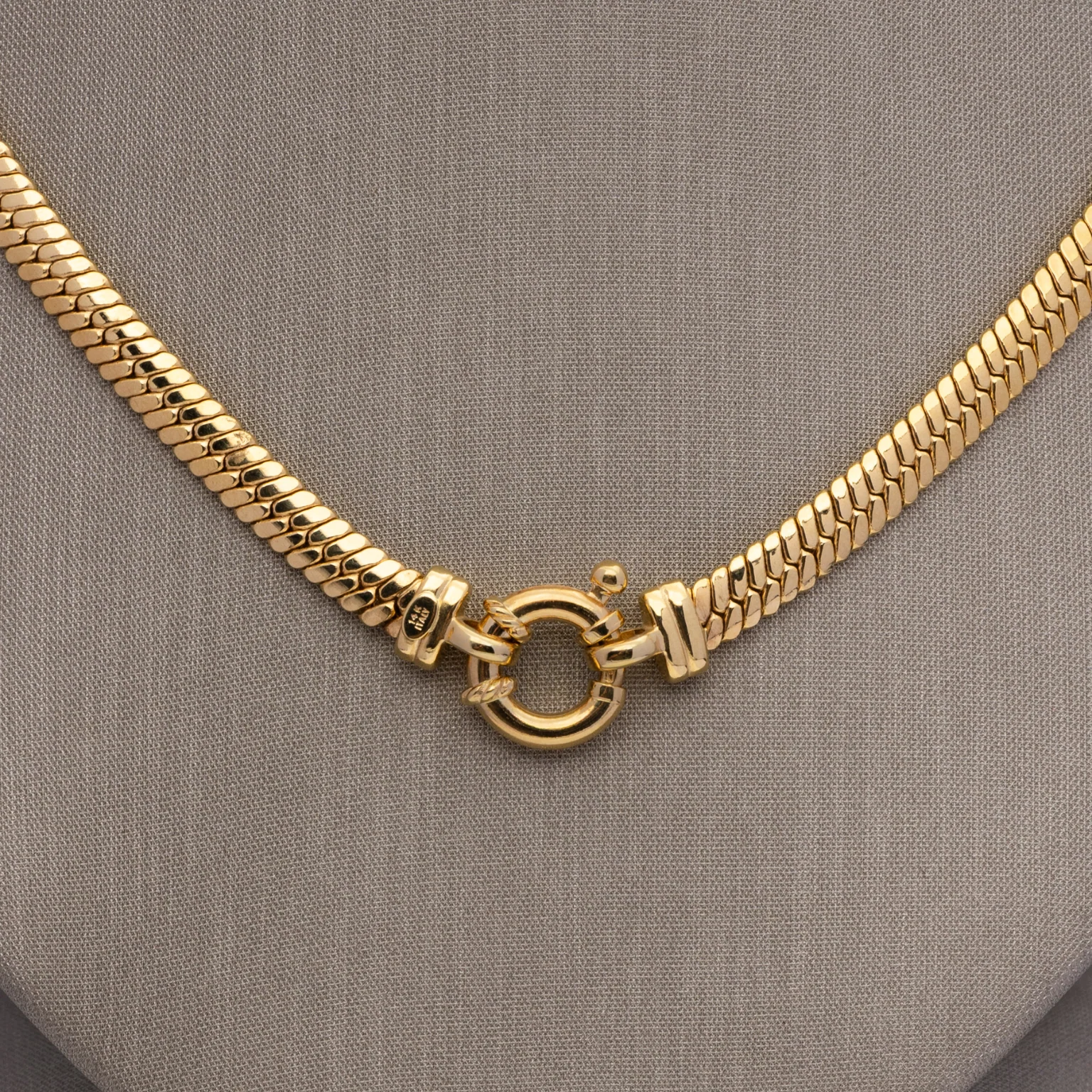 14k Cuban Link Necklace - Lock in Style - Image 3