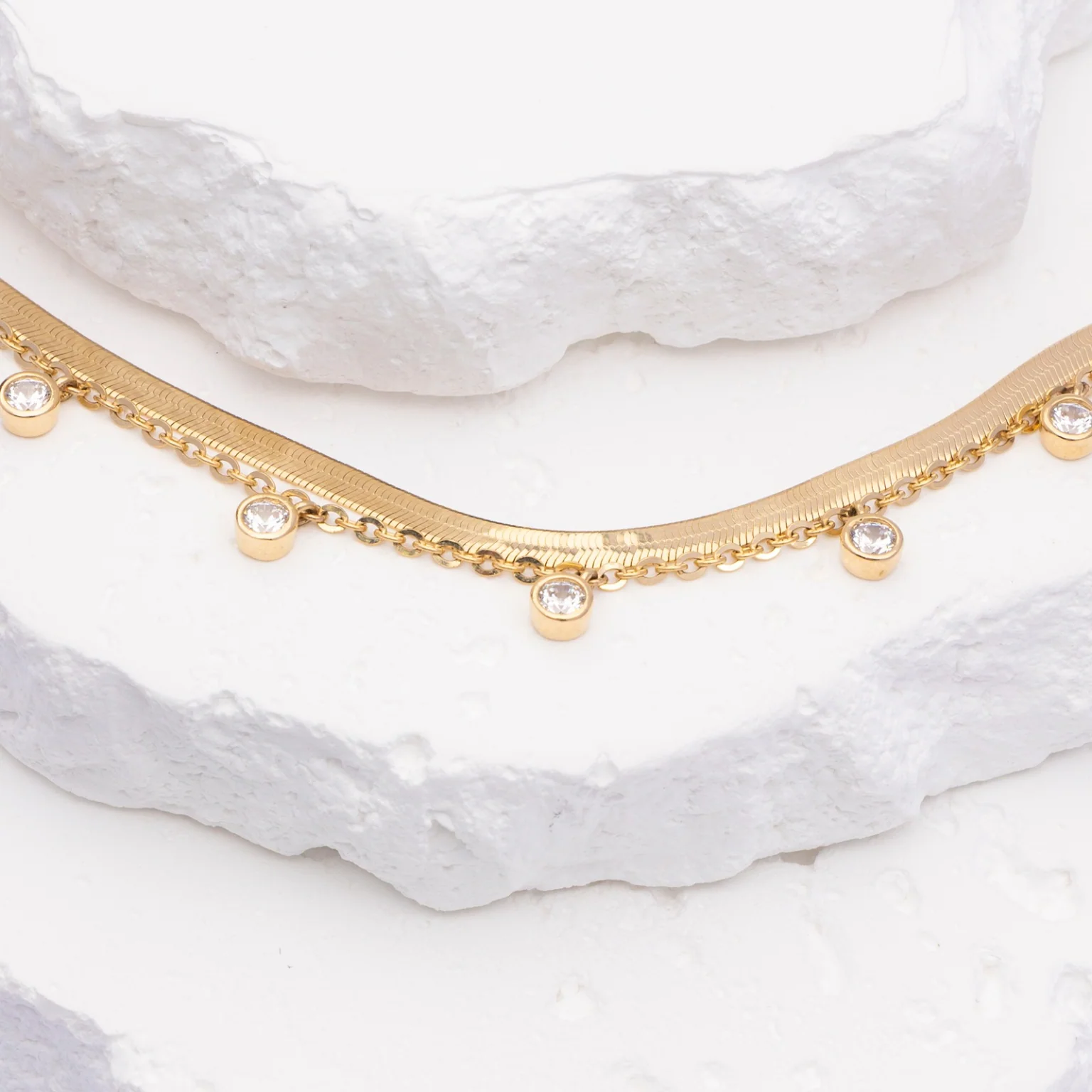 14k Two in One Bracelet - Double Shine - Image 3