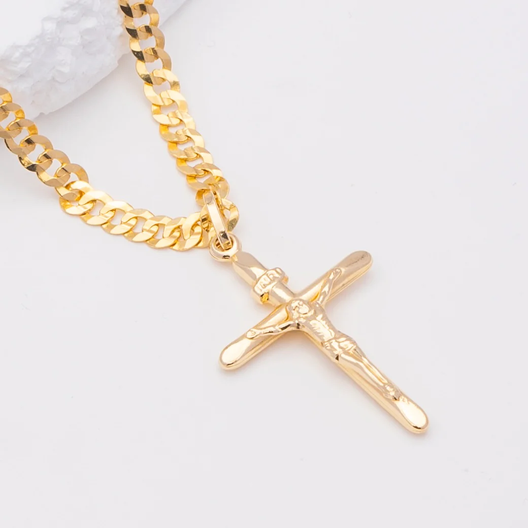 18k Cross Pendant - Golden Spirit - Image 3