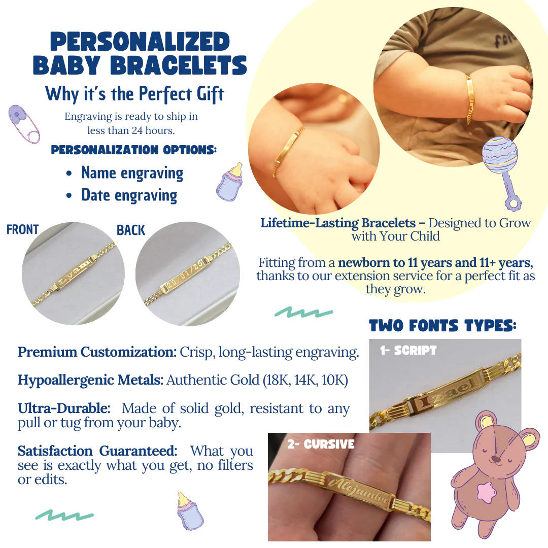 18k ID Bracelet - Your Precious One - Image 3